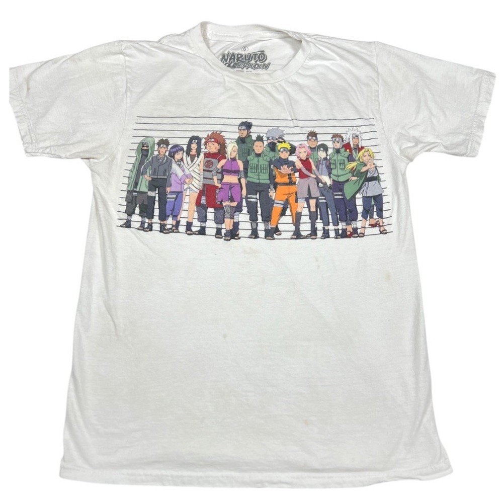 Naruto Shippuden Anime Manga Graphic Print Crew Neck T-Shirt‎ Men's Size S